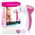 5-in-1 Electric Facial Cleanser & Massager | Blackhead Remover Brush Beauty Tool